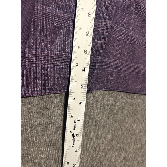 Ted baker suit Karl sport blazer modern size 40R windowpane purple new unlined - Picture 6 of 13